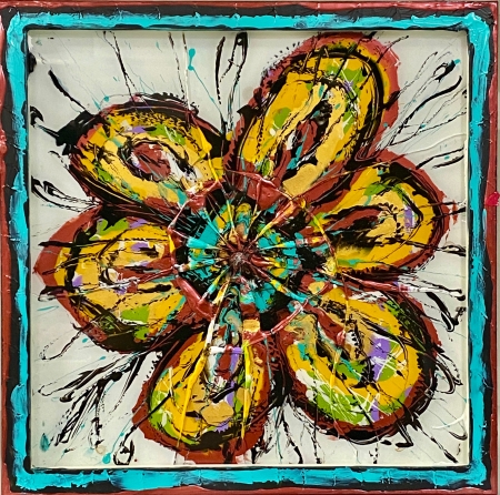 FLOWERING SHATTERED HOPE by artist Sheri HOPE